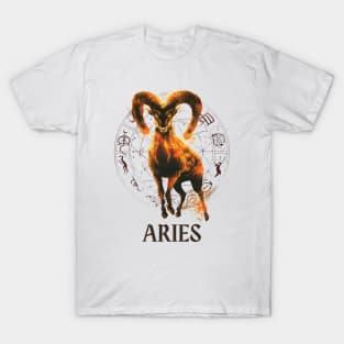 Aries Zodiac Sign T-Shirt